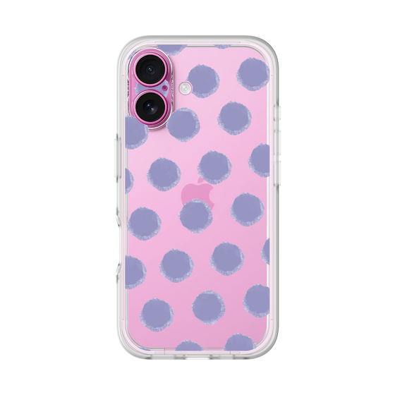 Slim Protection Premium Case［ Original - Favorite Color Polka Dots - Purple ］