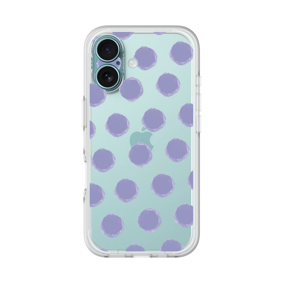 Slim Protection Premium Case［ Original - Favorite Color Polka Dots - Purple ］
