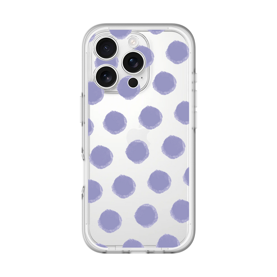 Slim Protection Premium Case［ Original - Favorite Color Polka Dots - Purple ］