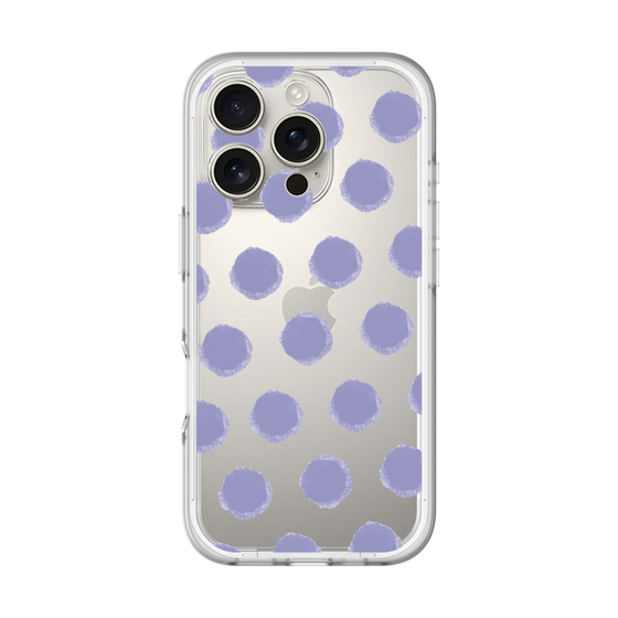 Slim Protection Premium Case［ Original - Favorite Color Polka Dots - Purple ］