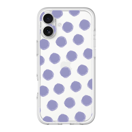 Slim Protection Premium Case［ Original - Favorite Color Polka Dots - Purple ］