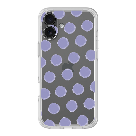 Slim Protection Premium Case［ Original - Favorite Color Polka Dots - Purple ］