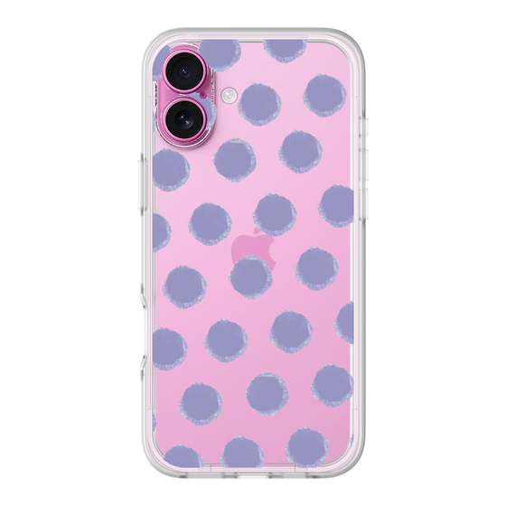Slim Protection Premium Case［ Original - Favorite Color Polka Dots - Purple ］