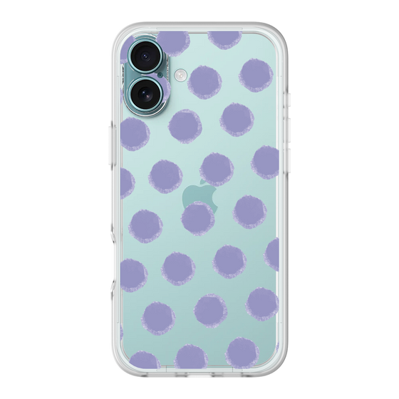 Slim Protection Premium Case［ Original - Favorite Color Polka Dots - Purple ］
