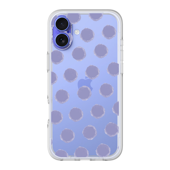 Slim Protection Premium Case［ Original - Favorite Color Polka Dots - Purple ］