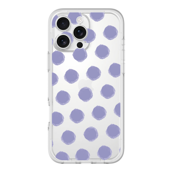 Slim Protection Premium Case［ Original - Favorite Color Polka Dots - Purple ］