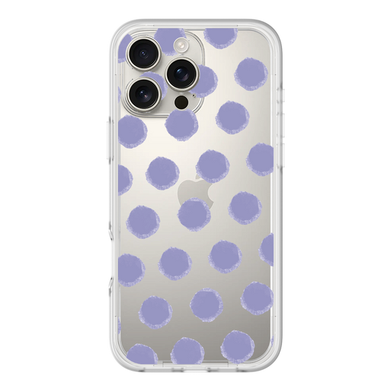 Slim Protection Premium Case［ Original - Favorite Color Polka Dots - Purple ］