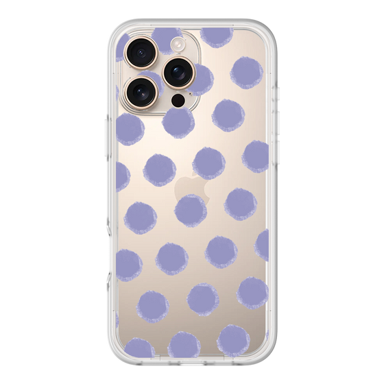 Slim Protection Premium Case［ Original - Favorite Color Polka Dots - Purple ］