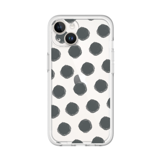 Slim Protection Premium Case［ Original - Favorite Color Polka Dots - Black ］