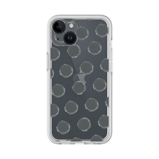Slim Protection Premium Case［ Original - Favorite Color Polka Dots - Black ］