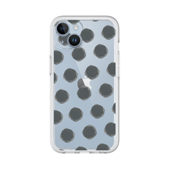 Slim Protection Premium Case［ Original - Favorite Color Polka Dots - Black ］