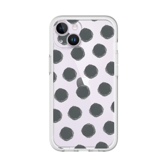 Slim Protection Premium Case［ Original - Favorite Color Polka Dots - Black ］