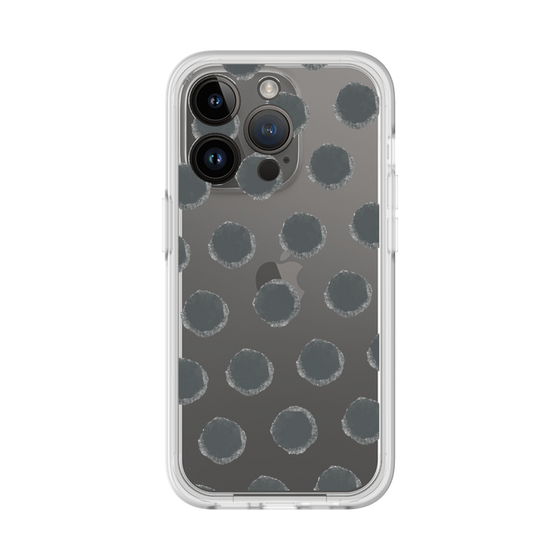Slim Protection Premium Case［ Original - Favorite Color Polka Dots - Black ］
