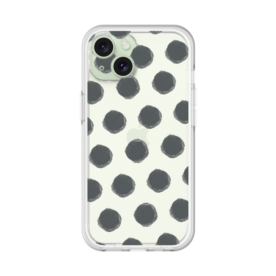 Slim Protection Premium Case［ Original - Favorite Color Polka Dots - Black ］
