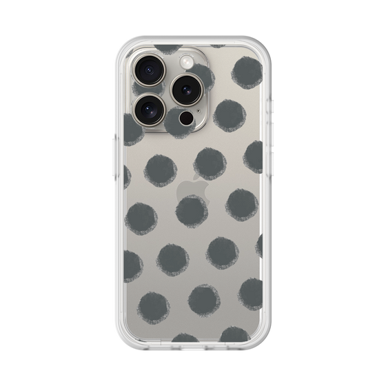 Slim Protection Premium Case［ Original - Favorite Color Polka Dots - Black ］