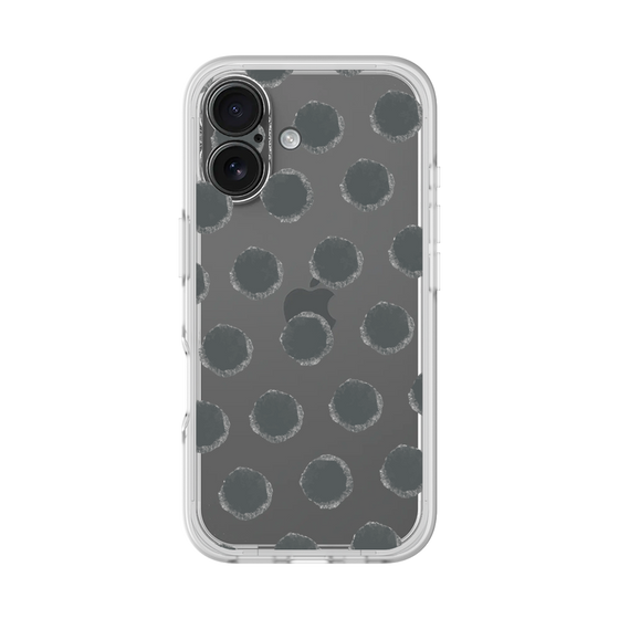 Slim Protection Premium Case［ Original - Favorite Color Polka Dots - Black ］