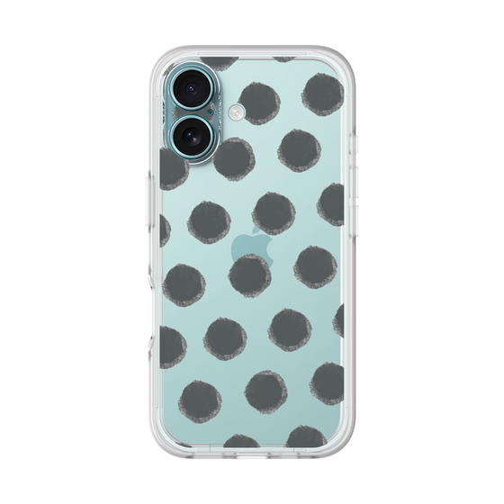 Slim Protection Premium Case［ Original - Favorite Color Polka Dots - Black ］