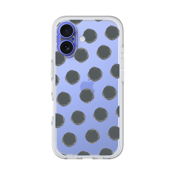 Slim Protection Premium Case［ Original - Favorite Color Polka Dots - Black ］
