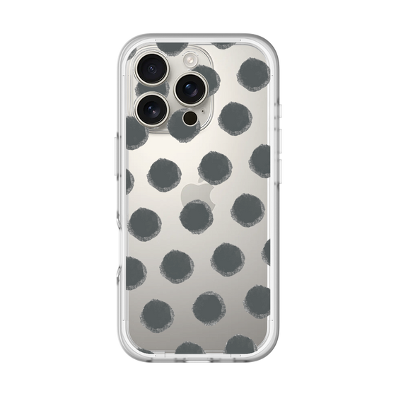 Slim Protection Premium Case［ Original - Favorite Color Polka Dots - Black ］