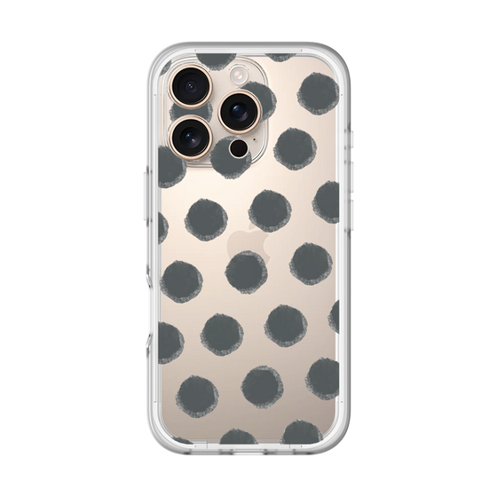 Slim Protection Premium Case［ Original - Favorite Color Polka Dots - Black ］