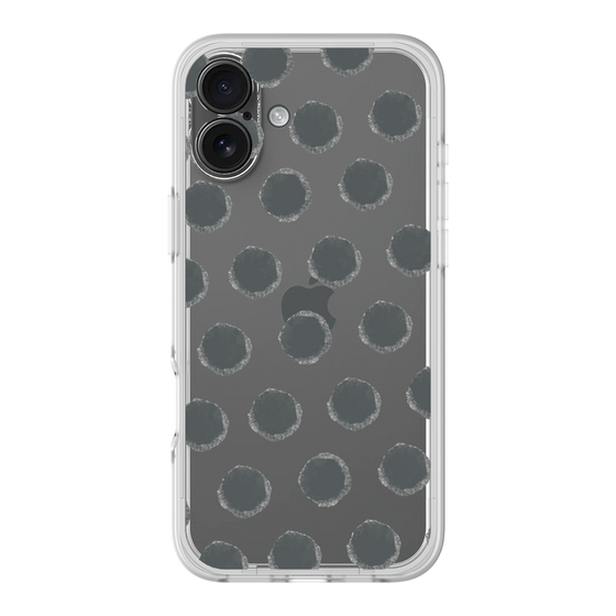 Slim Protection Premium Case［ Original - Favorite Color Polka Dots - Black ］