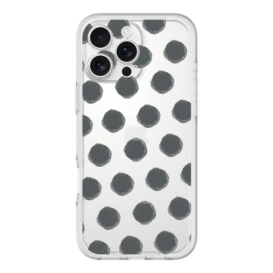 Slim Protection Premium Case［ Original - Favorite Color Polka Dots - Black ］