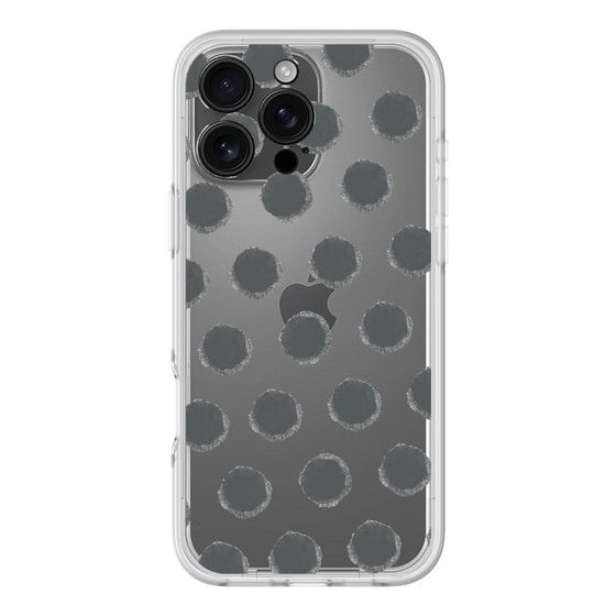 Slim Protection Premium Case［ Original - Favorite Color Polka Dots - Black ］