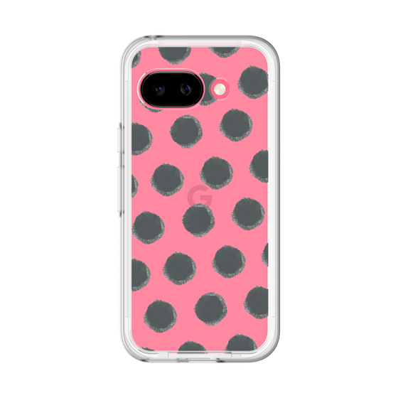Slim Protection Premium Case［ Original - Favorite Color Polka Dots - Black ］