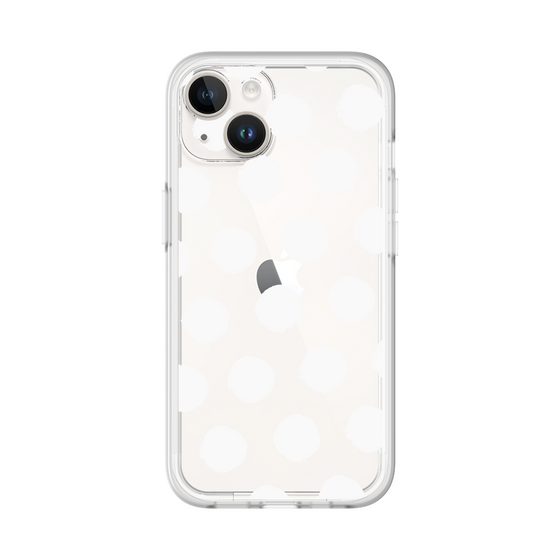 Slim Protection Premium Case［ Original - Favorite Color Polka Dots - White ］