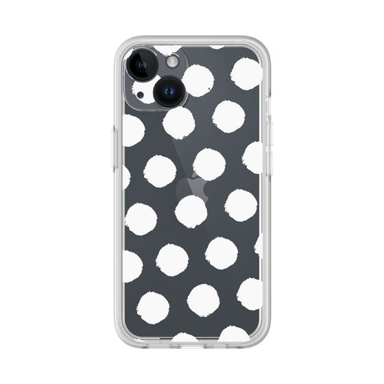 Slim Protection Premium Case［ Original - Favorite Color Polka Dots - White ］
