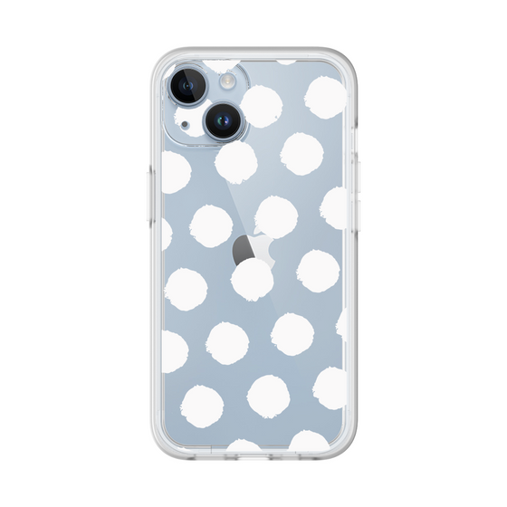 Slim Protection Premium Case［ Original - Favorite Color Polka Dots - White ］