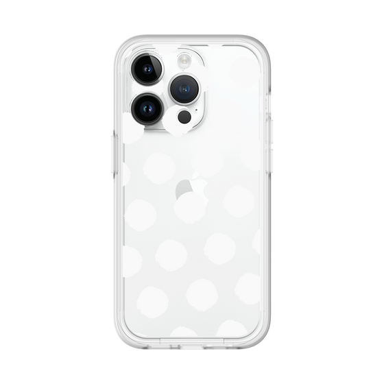 Slim Protection Premium Case［ Original - Favorite Color Polka Dots - White ］