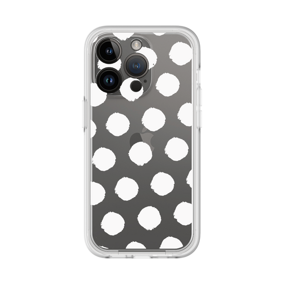 Slim Protection Premium Case［ Original - Favorite Color Polka Dots - White ］