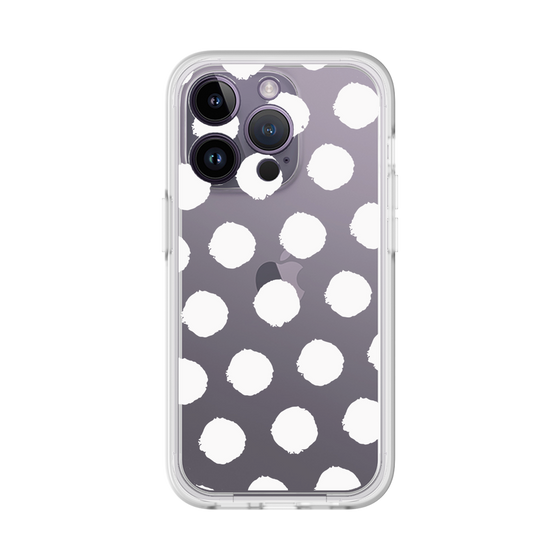 Slim Protection Premium Case［ Original - Favorite Color Polka Dots - White ］