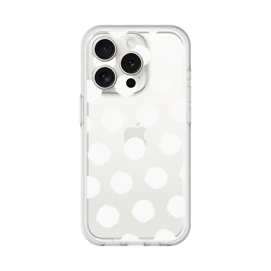 Slim Protection Premium Case［ Original - Favorite Color Polka Dots - White ］
