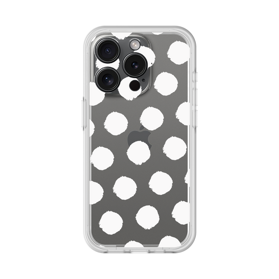 Slim Protection Premium Case［ Original - Favorite Color Polka Dots - White ］