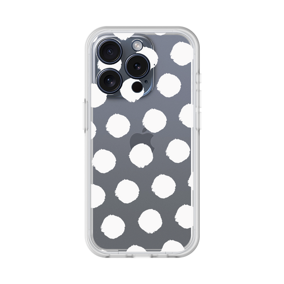 Slim Protection Premium Case［ Original - Favorite Color Polka Dots - White ］