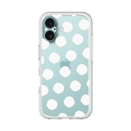 Slim Protection Premium Case［ Original - Favorite Color Polka Dots - White ］