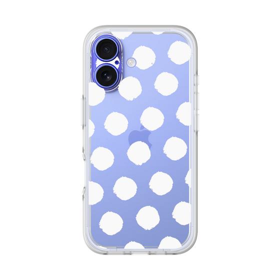 Slim Protection Premium Case［ Original - Favorite Color Polka Dots - White ］