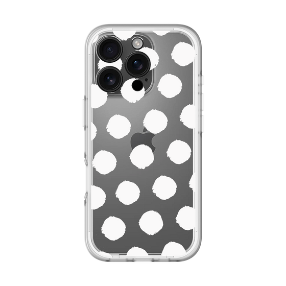 Slim Protection Premium Case［ Original - Favorite Color Polka Dots - White ］