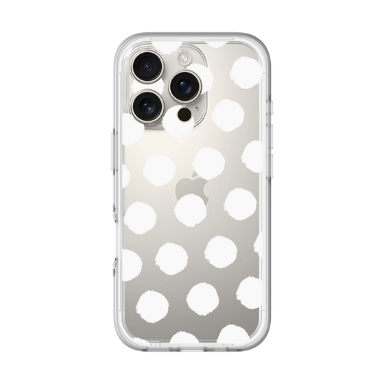 Slim Protection Premium Case［ Original - Favorite Color Polka Dots - White ］