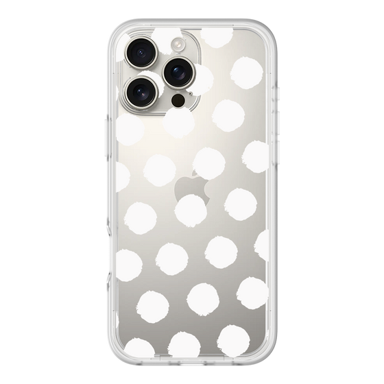 Slim Protection Premium Case［ Original - Favorite Color Polka Dots - White ］