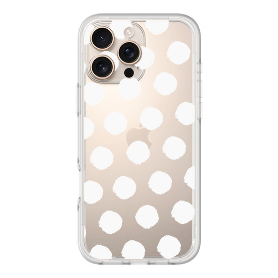 Slim Protection Premium Case［ Original - Favorite Color Polka Dots - White ］