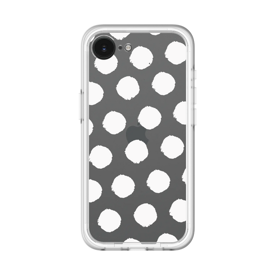 Slim Protection Premium Case［ Original - Favorite Color Polka Dots - White ］