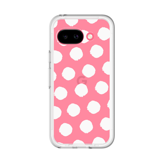 Slim Protection Premium Case［ Original - Favorite Color Polka Dots - White ］