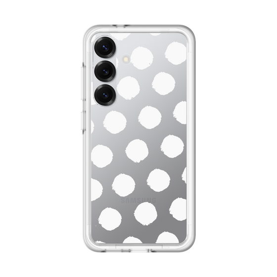 Slim Protection Premium Case［ Original - Favorite Color Polka Dots - White ］