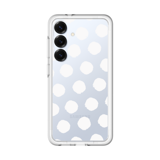 Slim Protection Premium Case［ Original - Favorite Color Polka Dots - White ］
