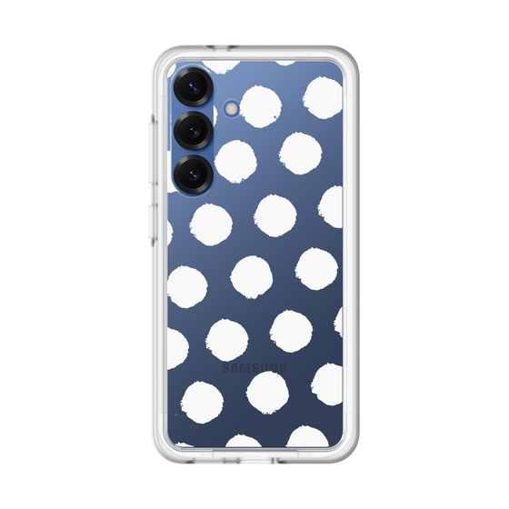 Slim Protection Premium Case［ Original - Favorite Color Polka Dots - White ］