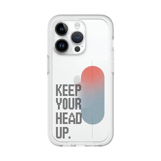 Slim Protection Premium Case［ オリジナル - ドットオーバーレイ - KEEP YOUR HEAD UP/A ］