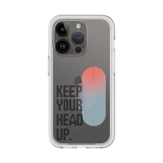 Slim Protection Premium Case［ オリジナル - ドットオーバーレイ - KEEP YOUR HEAD UP/A ］